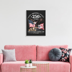 Eagle 250th Anniversary USA Canvas Print