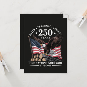 Eagle 250th Anniversary USA Invitation