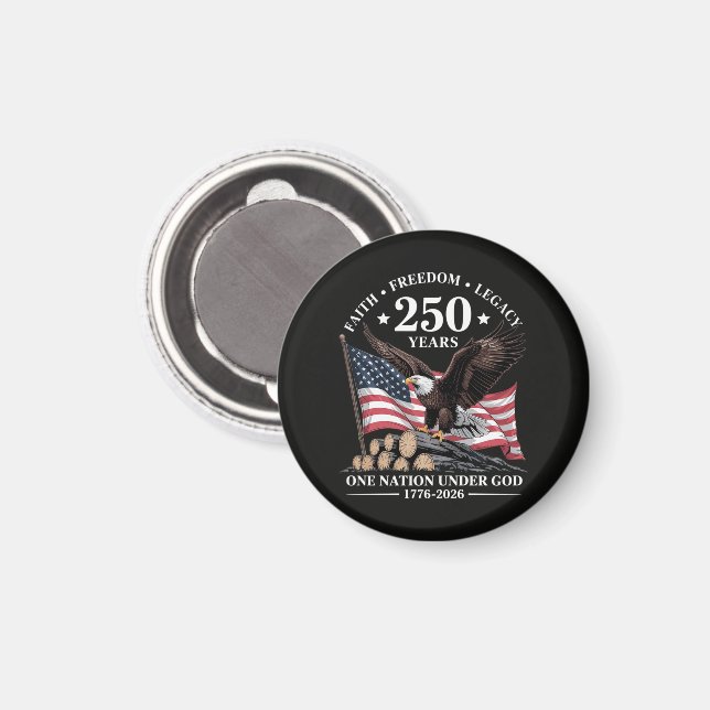Eagle 250th Anniversary USA Magnet (Front/Back)