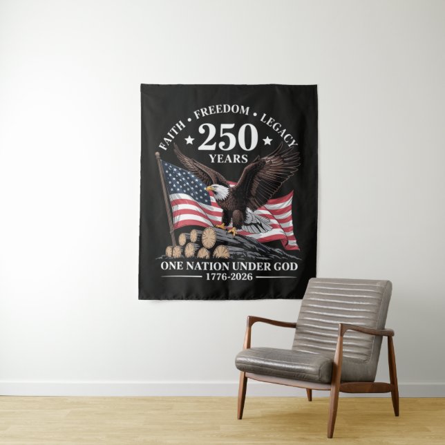 Eagle 250th Anniversary USA Tapestry (In Situ)