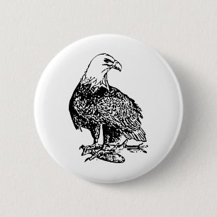 Eagle 2 6 cm round badge