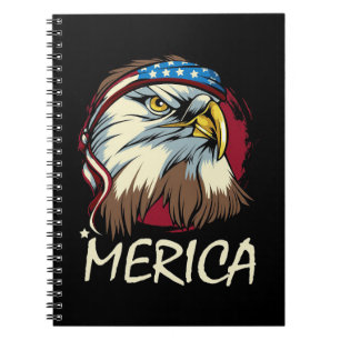 Eagle 4th Of July American Notebook