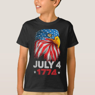 Eagle 4th of July USA American Flag Independence T-Shirt