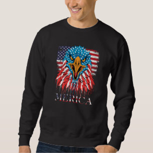 Eagle 4th Of July Usa American Flag Merica Sweatshirt