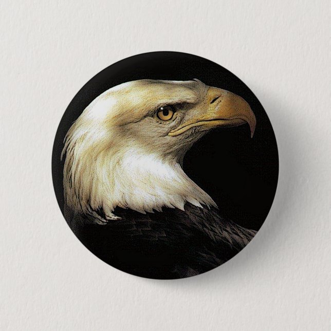 eagle 6 cm round badge (Front)