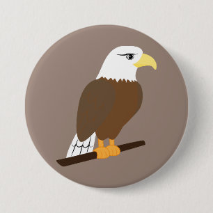 Eagle 7.5 Cm Round Badge