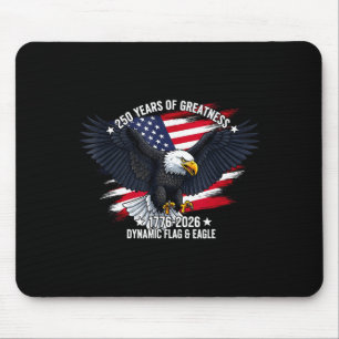 Eagle american 1776 250th usa birthday mouse pad