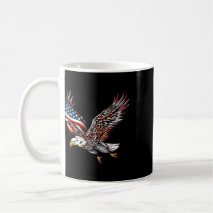 Eagle American Flag 4th Of July Eagle Gifts Men Wo Coffee Mug