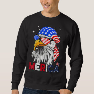 Eagle American Flag 4th of July Merica Men Woman U Sweatshirt