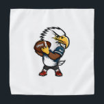 Eagle American Football Bandana<br><div class="desc">Cute eagle playing American football</div>