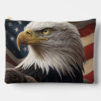 Eagle and American Flag