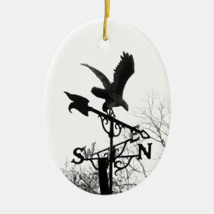 Eagle and Arrow Ceramic Tree Decoration