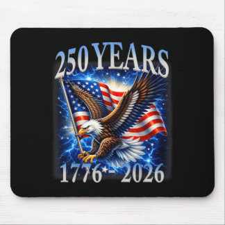 Eagle and Flag 250 Years 1776-2026 250th Birthday Mouse Pad