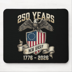 Eagle And Flag 250 Years 1776-2026 250th Birthday Mouse Pad
