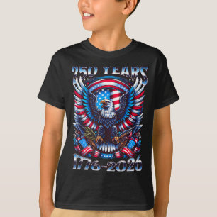 Eagle and flag 250 years 1776-2026 250th birthday T-Shirt