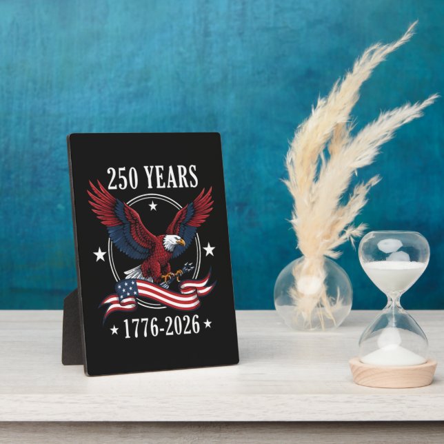 Eagle And Flag 250 Years 1776-2026 250th Plaque (Side)
