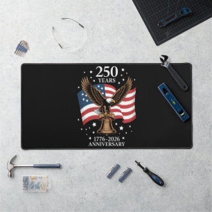 Eagle and Flag 250 Years of America 1776-2026 Desk Mat