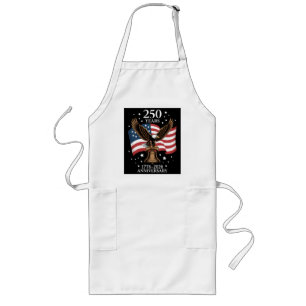 Eagle and Flag 250 Years of America 1776-2026 Long Apron