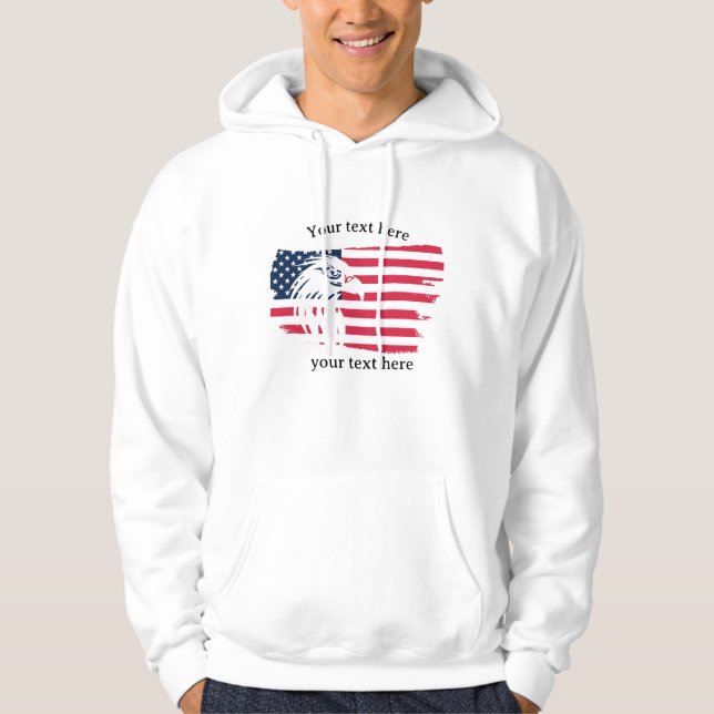 eagle and flag hoodie (Front)