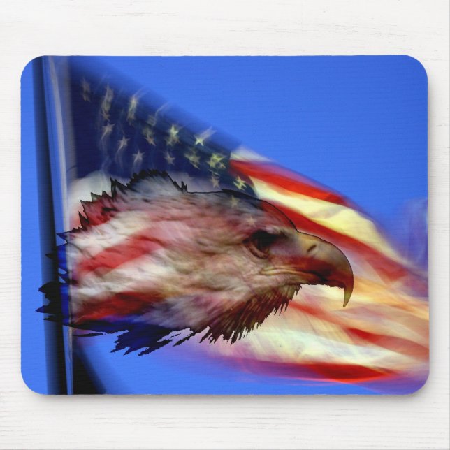 Eagle and Flag Mousepad (Front)