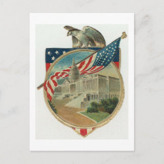 Eagle and Flag Postcard