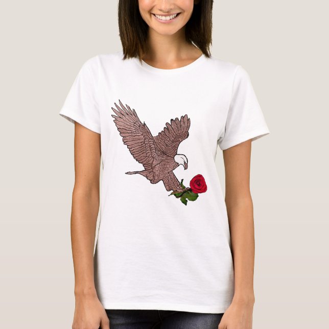 eagle and rose T-Shirt (Front)