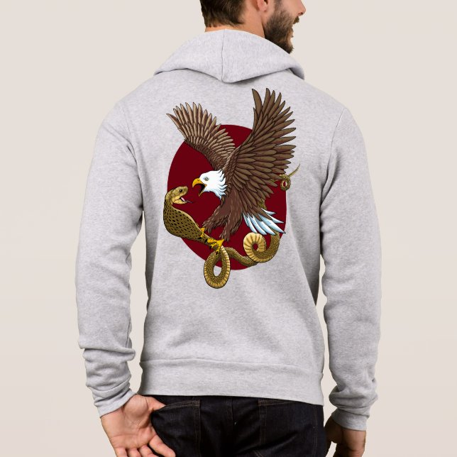 Eagle and Snake Hoodie (Back)
