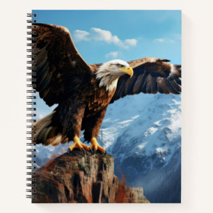 Eagle Animal Bird Wildlife Wilderness Colourful Ar Notebook