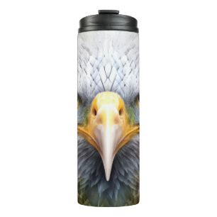 Eagle Animal Portrait Nature Wildlife Painting Thermal Tumbler