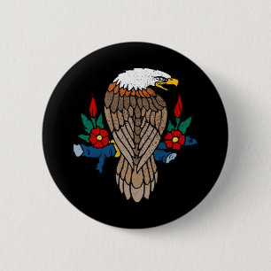 Eagle Art 6 Cm Round Badge