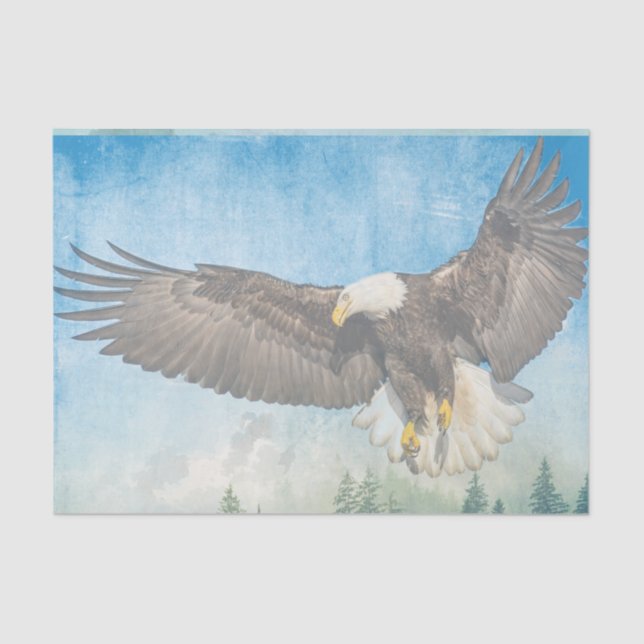 Eagle Artwork Decoupage Tissue Paper (Front)
