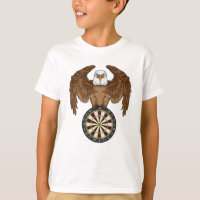 Eagle at Darts with Dartboard