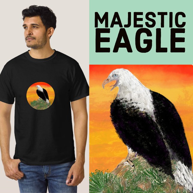 Eagle at Sunset at the Heart of Peace T-Shirt (Creator Uploaded)