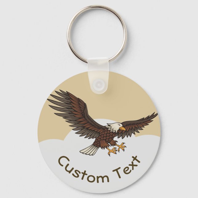 Eagle Attacking Keychain (Front)