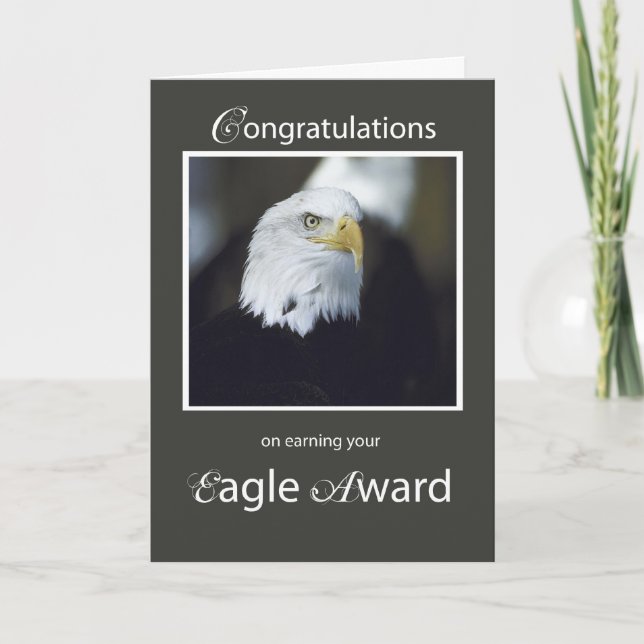 Eagle Award, Congratulations Card (Front)