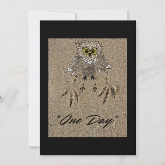 Eagle Baby & Footprints in the Sand "One Day" Holiday Card