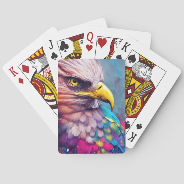 Eagle Bald eagle Animal Discovery Adventure Nature Playing Cards (Back)