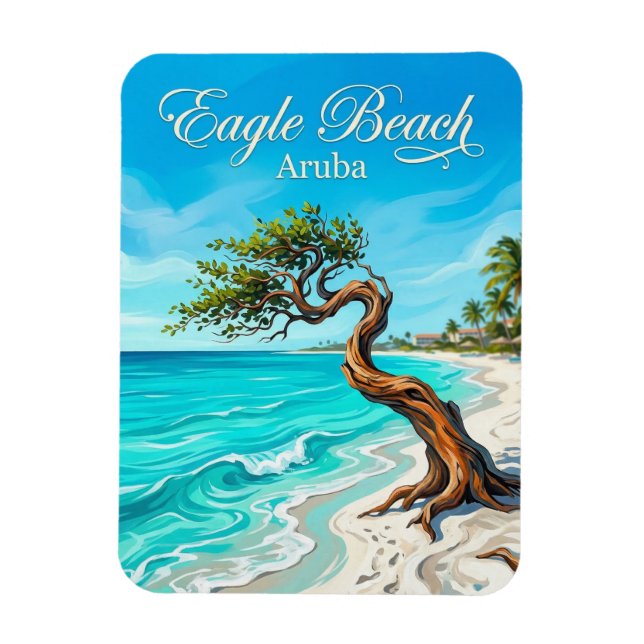 Eagle Beach Aruba Magnet (Vertical)