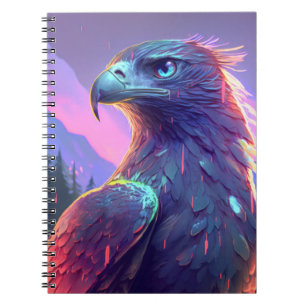 Eagle Bird Animal Portrait Painting Wildlife Notebook