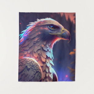 Eagle Bird Animal Portrait Painting Wildlife Tapestry