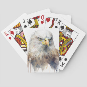 Eagle Bird Portrait Animal Painting Wildlife Free Playing Cards