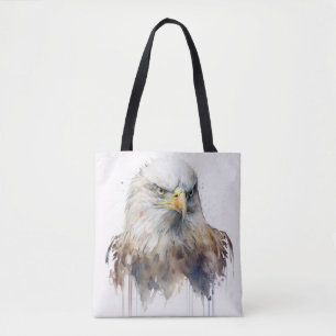 Eagle Bird Portrait Animal Painting Wildlife Free Tote Bag