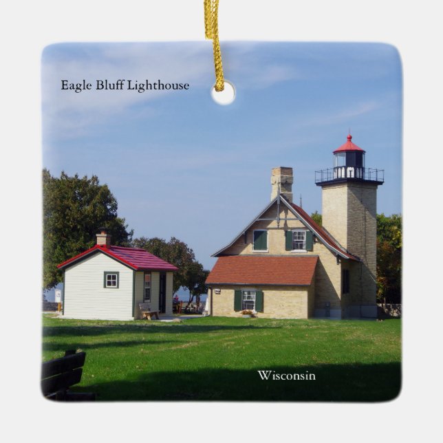 Eagle Bluff Lighthouse 2025 ornament (Front)