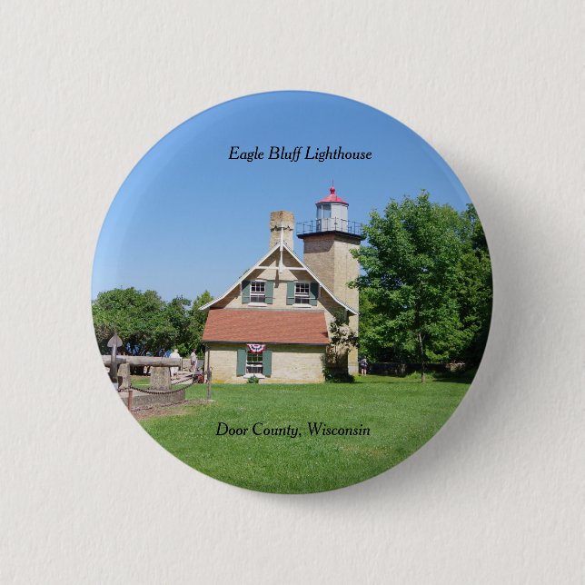 Eagle Bluff Lighthouse button (Front)