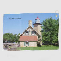 Eagle Bluff Lighthouse golf towel