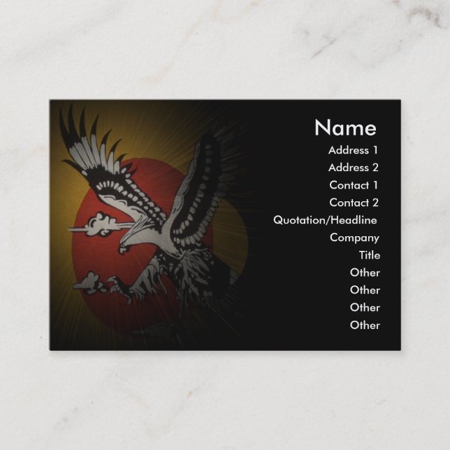 Eagle Business Card (Front)