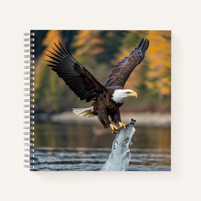 Eagle Catching Fish Notebook (Front)