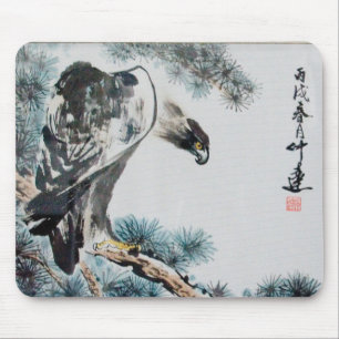Eagle - Chinese Painting Mousepad