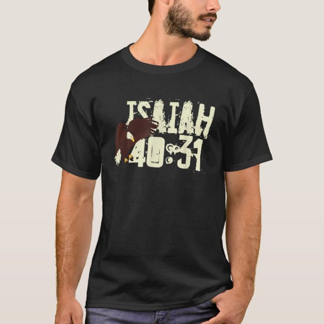 Eagle Christian Faith Bible Verse Isaiah 40 31 Soa T-Shirt (Front)
