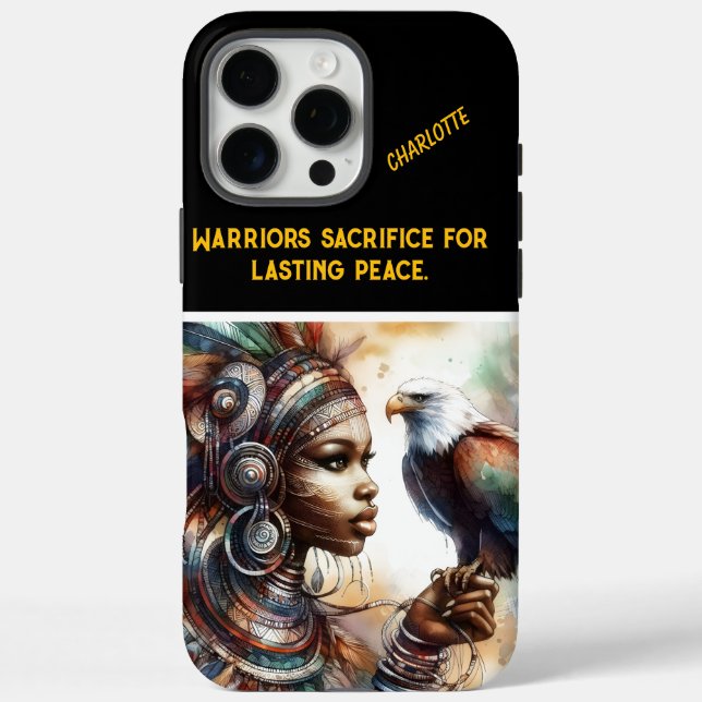 Eagle-clad warrior queen of strength Case-Mate iPhone case (Back)